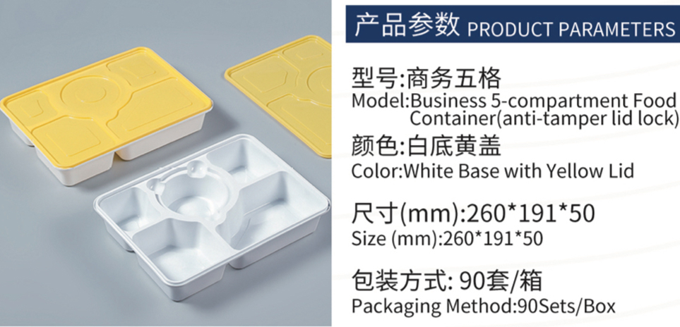 Industry Application: Disposable Injection-Molded Lunch Box · Anti-Tamper Series