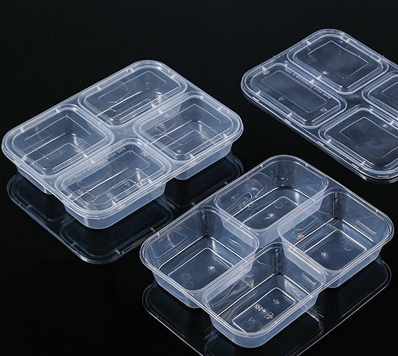 4-compartment  Equal Division Food Container    ED-F-AC  810ml