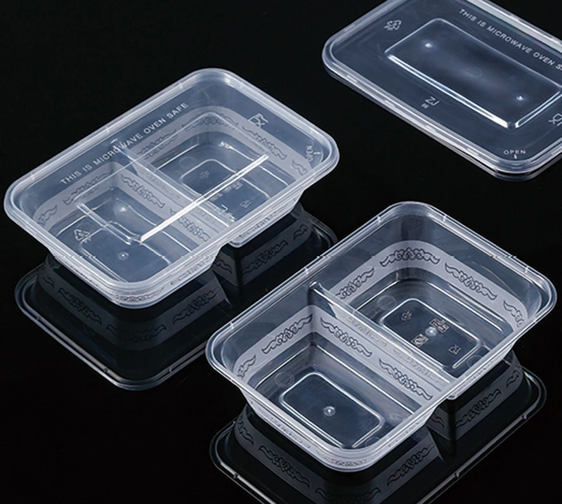 Normal-style 650 2-Compartment Food Container NS-2C-650 480ml